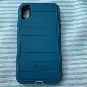 Blue and pinkish purple iPhone XS Max Otterbox